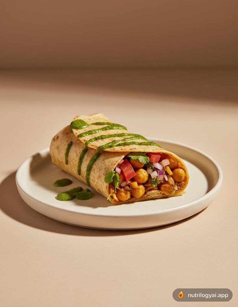 Chana Masala Wrap