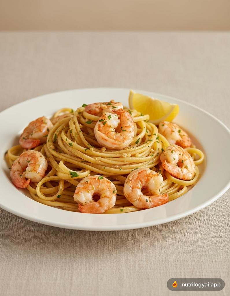 Linguine mit Garnelen