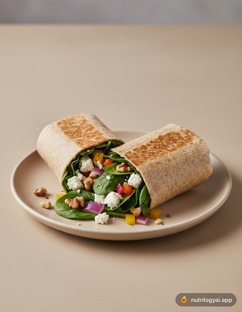 Spinach and Walnut Wrap