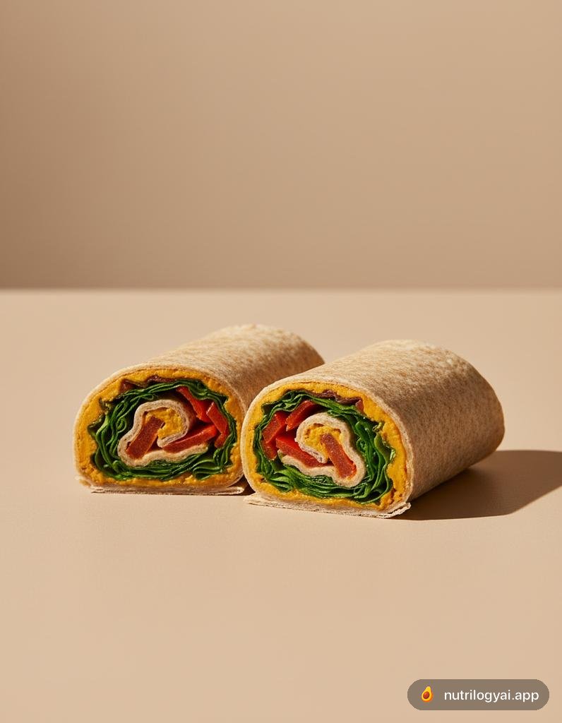 Pumpkin Hummus Wrap