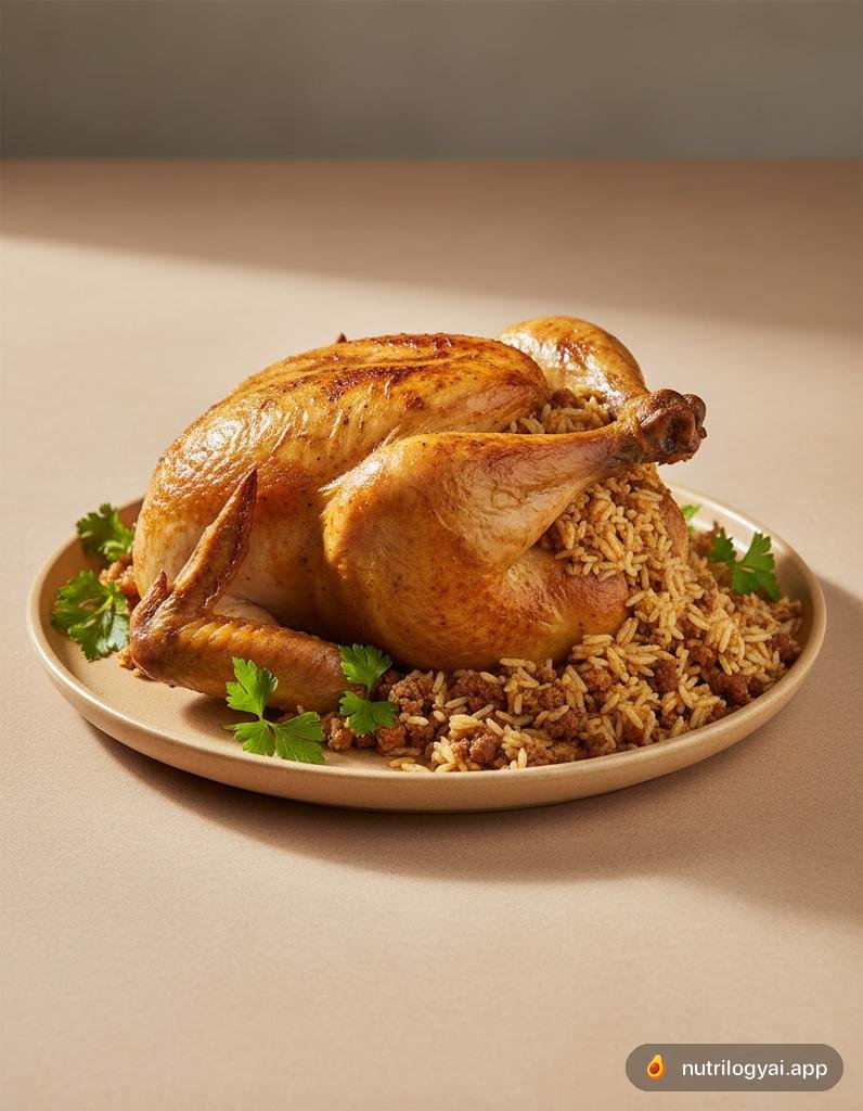 Dajaj Mahshi (Stuffed Chicken)