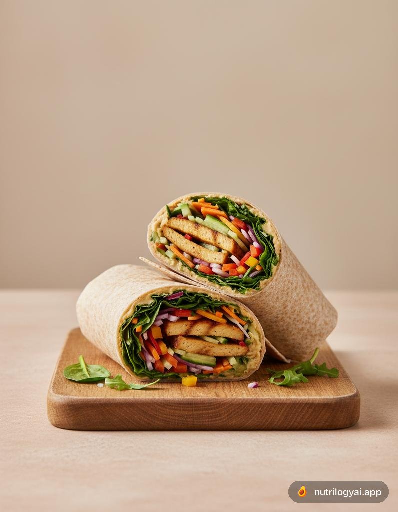 Seitan Veggie Wrap