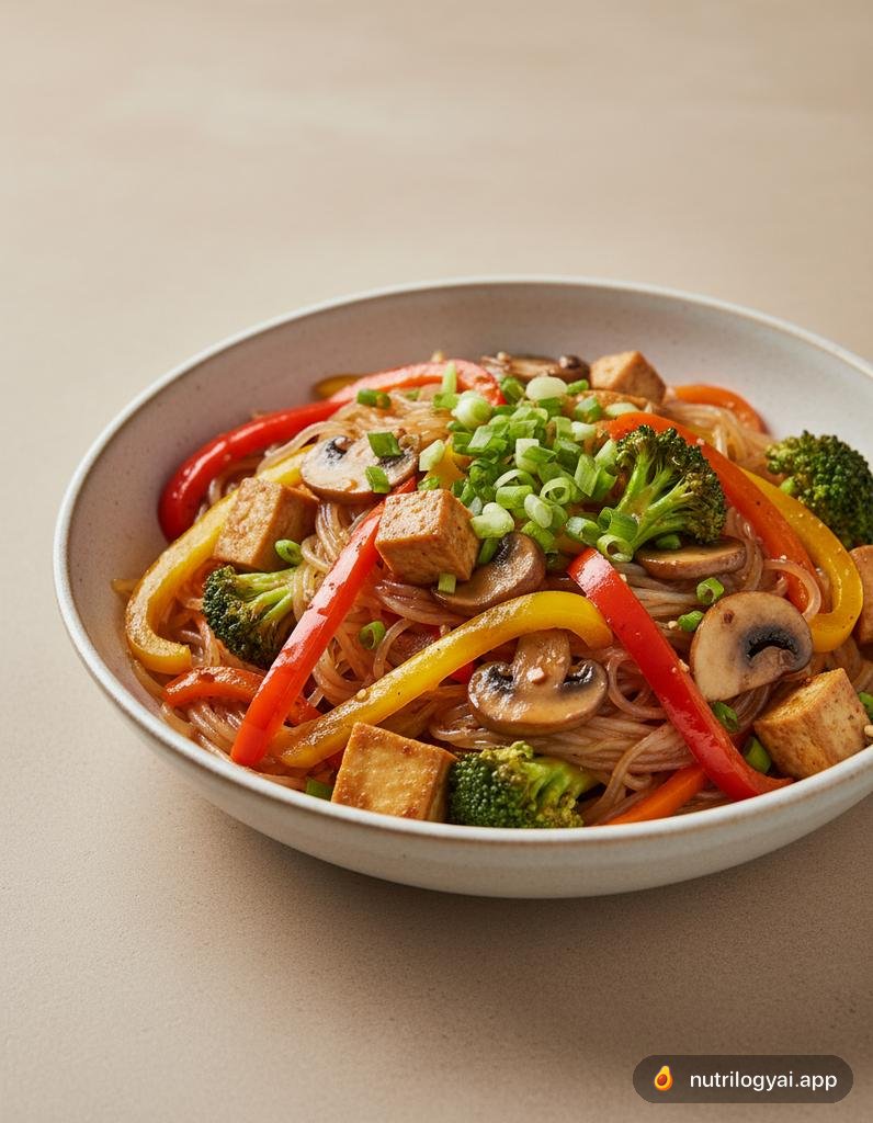 Shirataki Noodle Stir-fry with Tofu