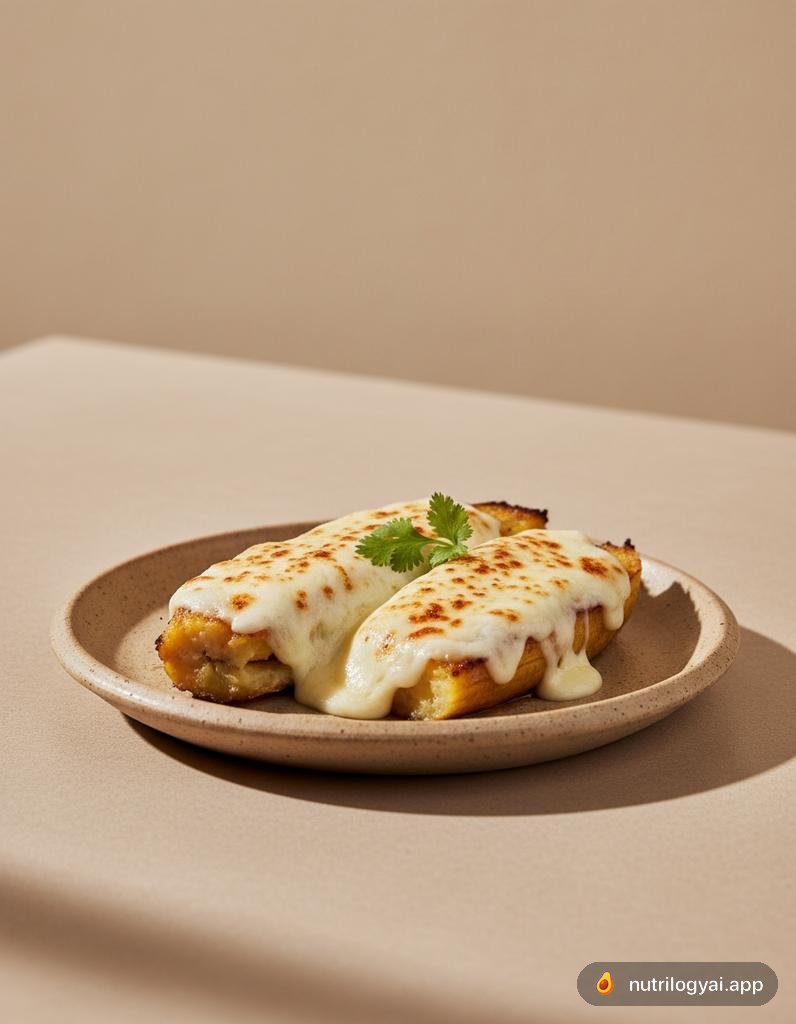 Plátano Asado con Queso