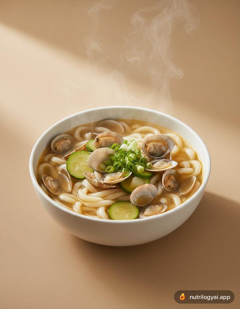 Bajirak Kalguksu (Soupe de nouilles aux palourdes)