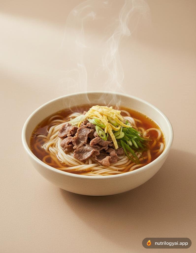 Gogi Guksu (Soupe coréenne de nouilles au bœuf)