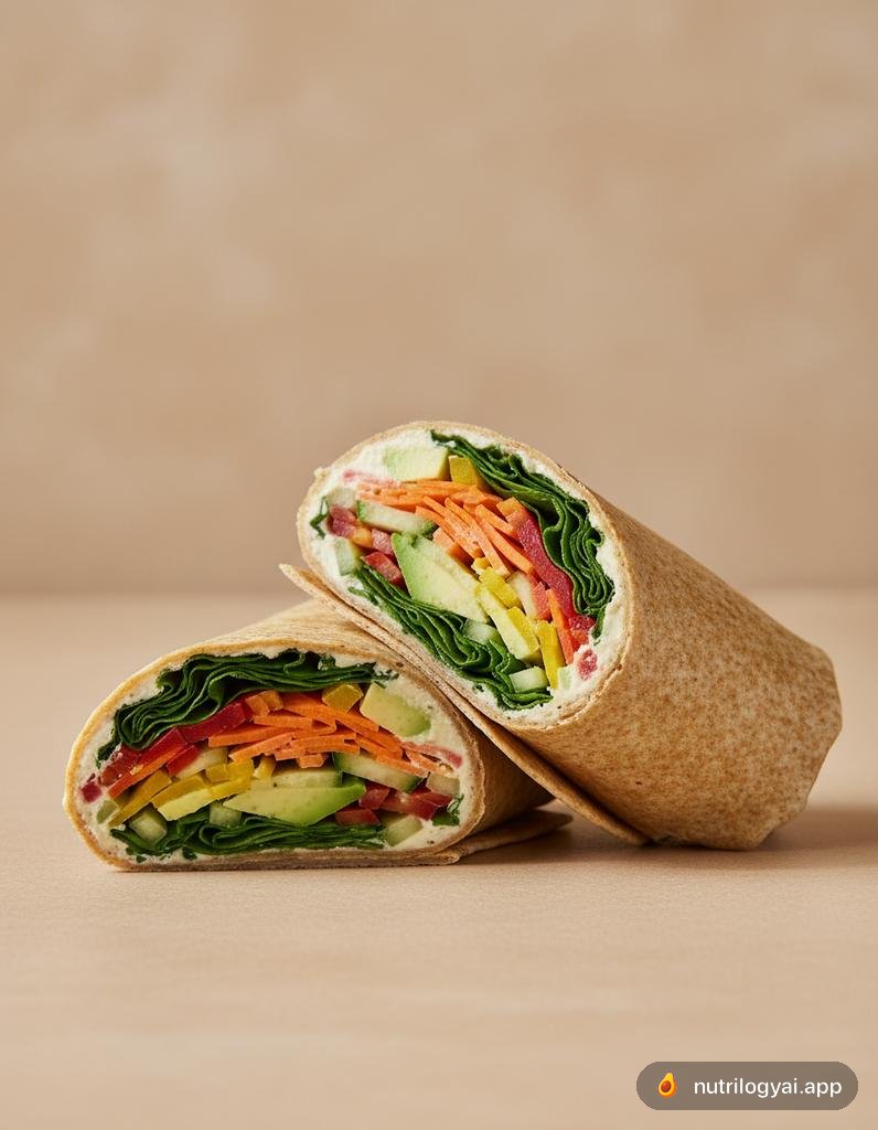 Gemüse-Wrap mit Cashew-Käse