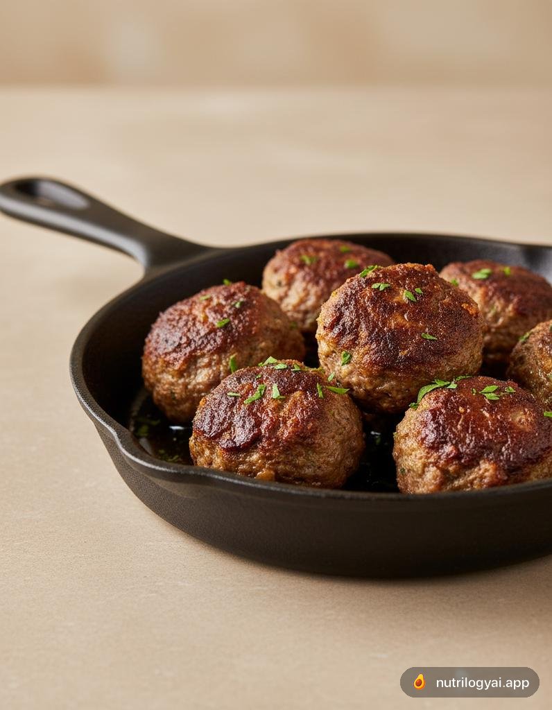 Boulettes de viande de bison