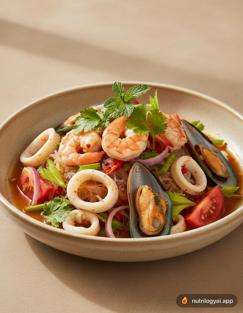 Yum Ta-Lay (Salade de fruits de mer thaïlandaise épicée)