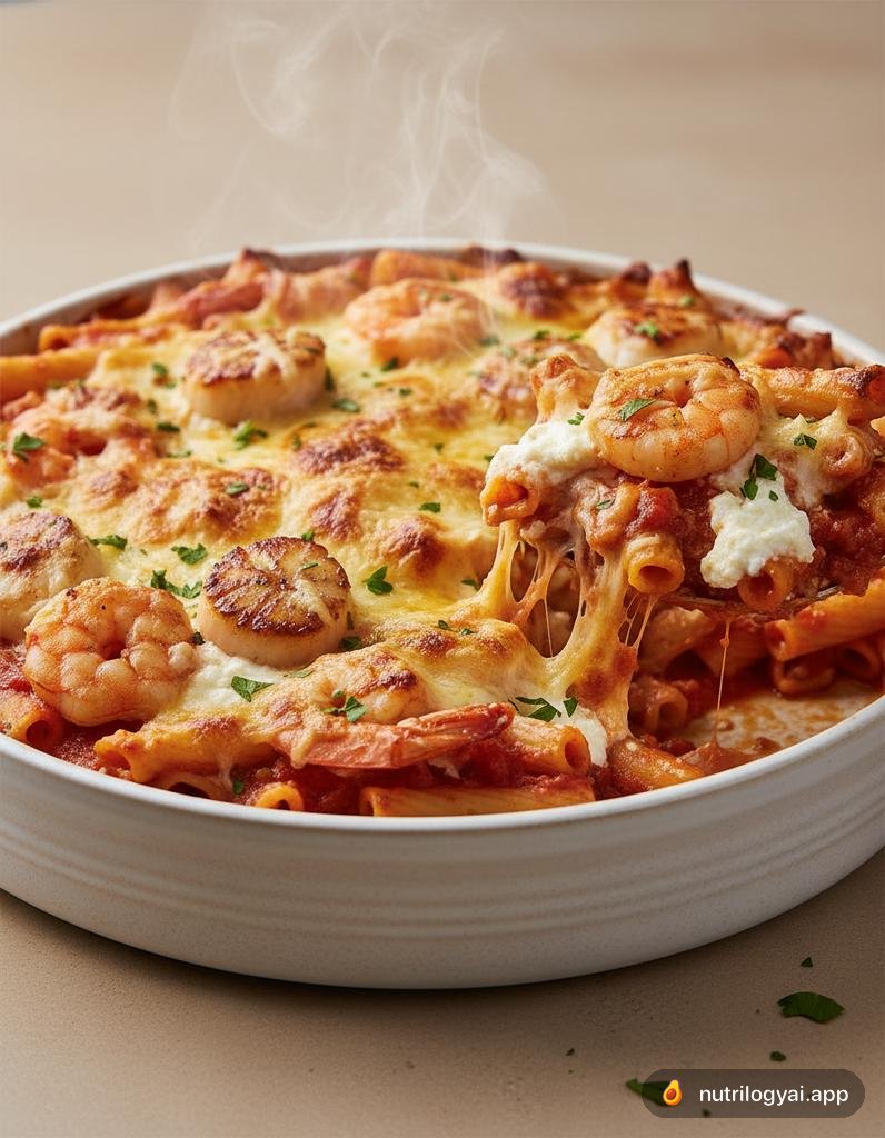Baked Ziti with Seafood