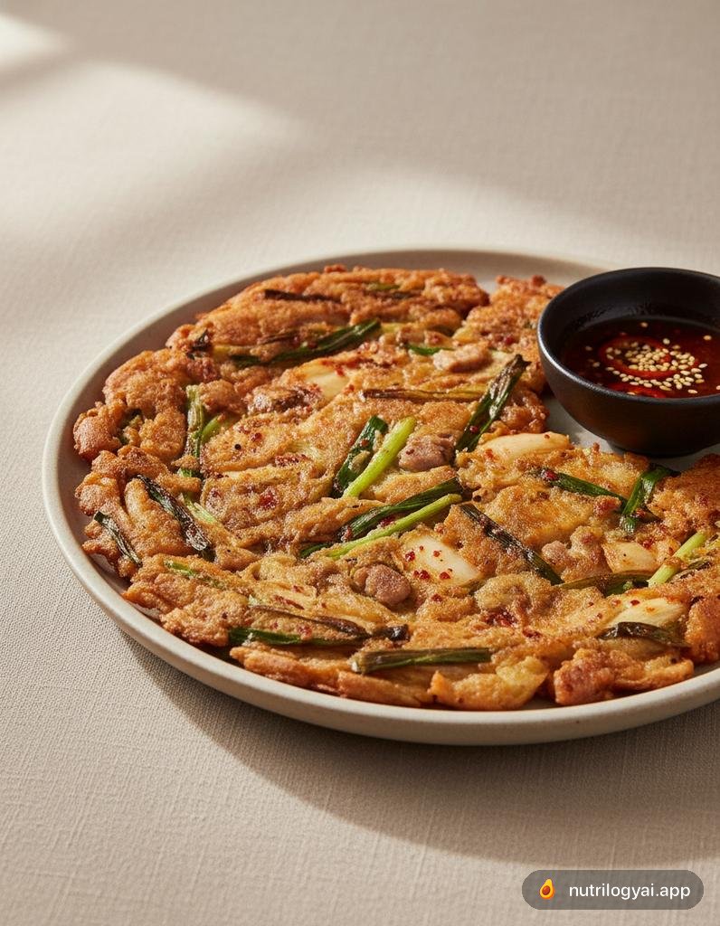 Bindaetteok (Koreanische Mungbohnenpfannkuchen)