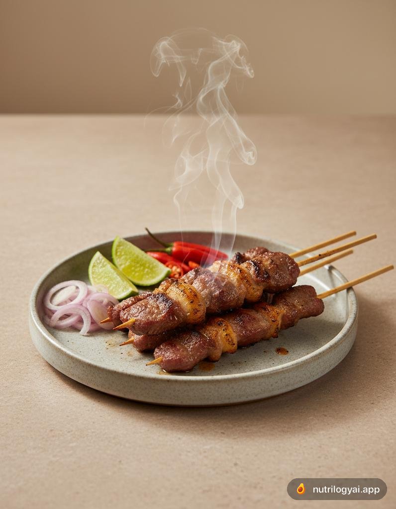 Sate Kambing (Brochettes d'Agneau)