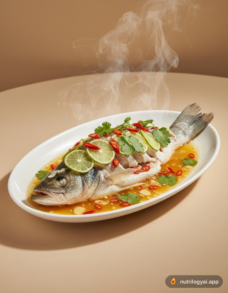 Steamed Fish with Lime and Chili (Pla Nung Manao)