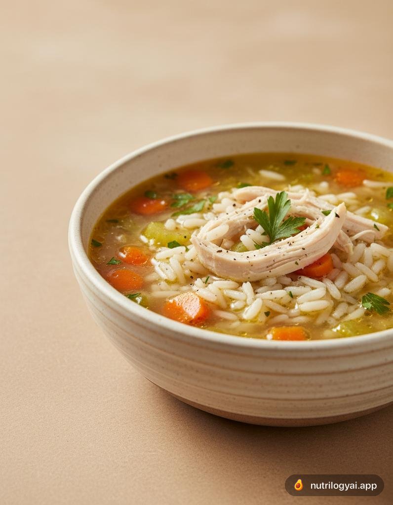 Hühner-Reis-Suppe
