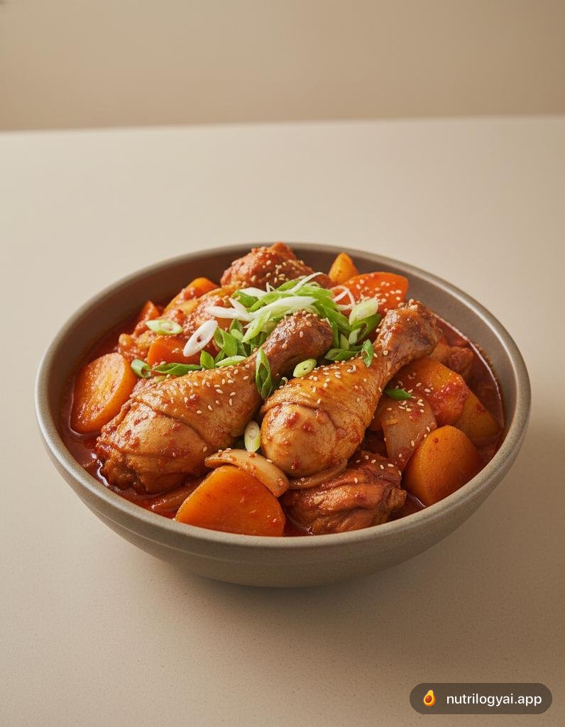 韩式辣炖鸡块 (Dak Bokkeum Tang)