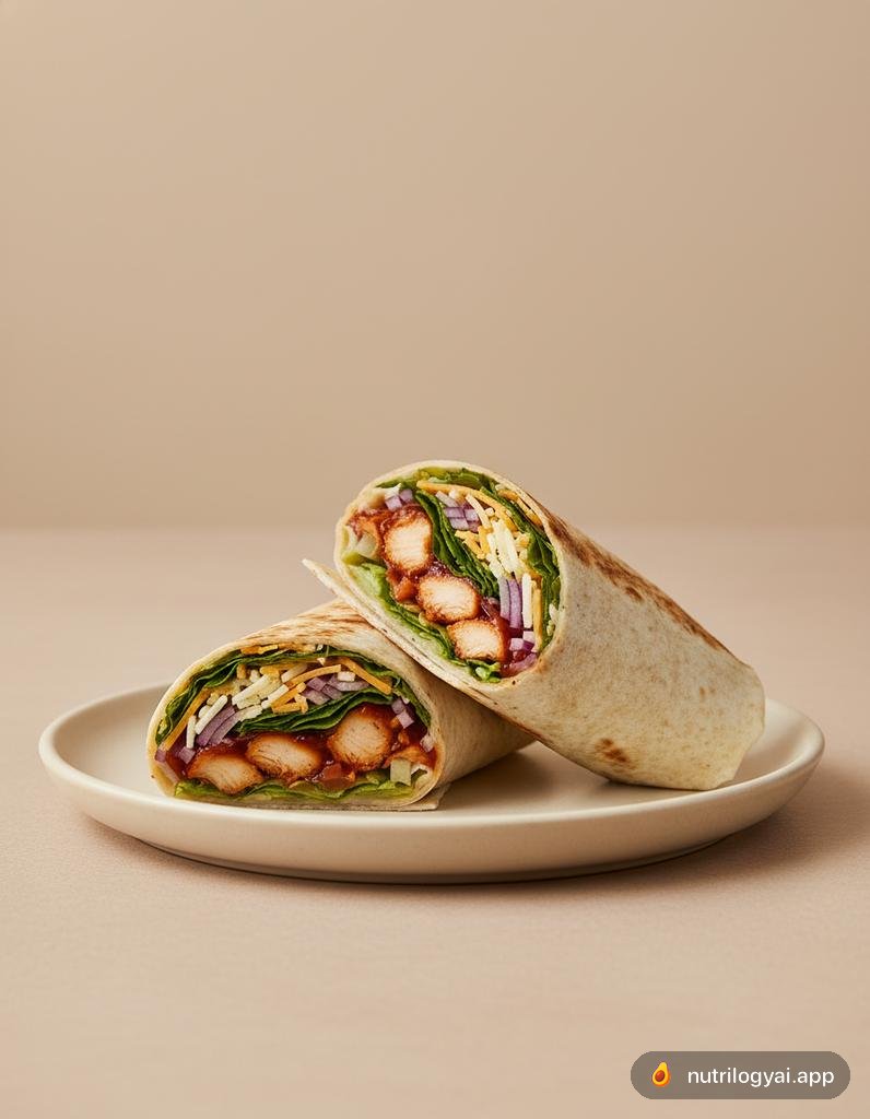 BBQ-Hähnchen-Wrap