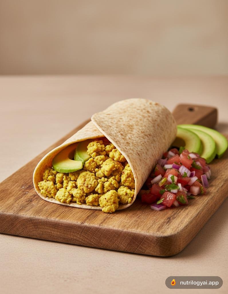 Tofu Scramble Wrap