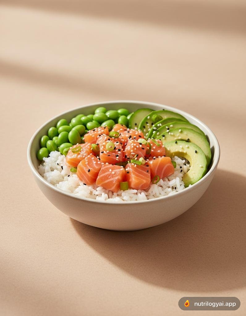 Lachs-Poke-Bowl