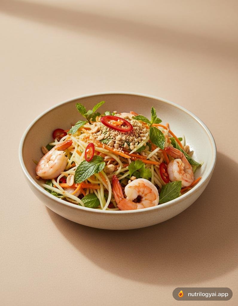 Salade Vietnamienne de Papaye Verte (Gỏi Đu Đủ)