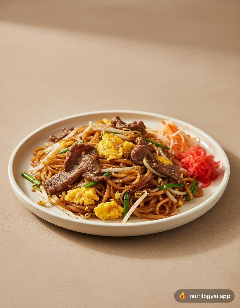 Lort Cha (Nouilles de riz courtes sautées cambodgiennes)