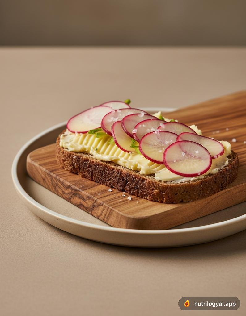 Rye Bread with Radish