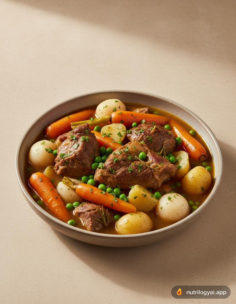 ナヴァラン・ダニョー (春野菜とラム肉のフランス風煮込み)