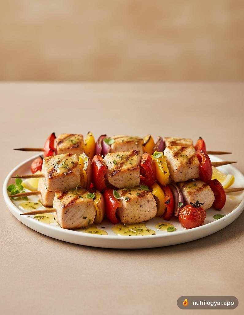 Souvlaki de pez espada