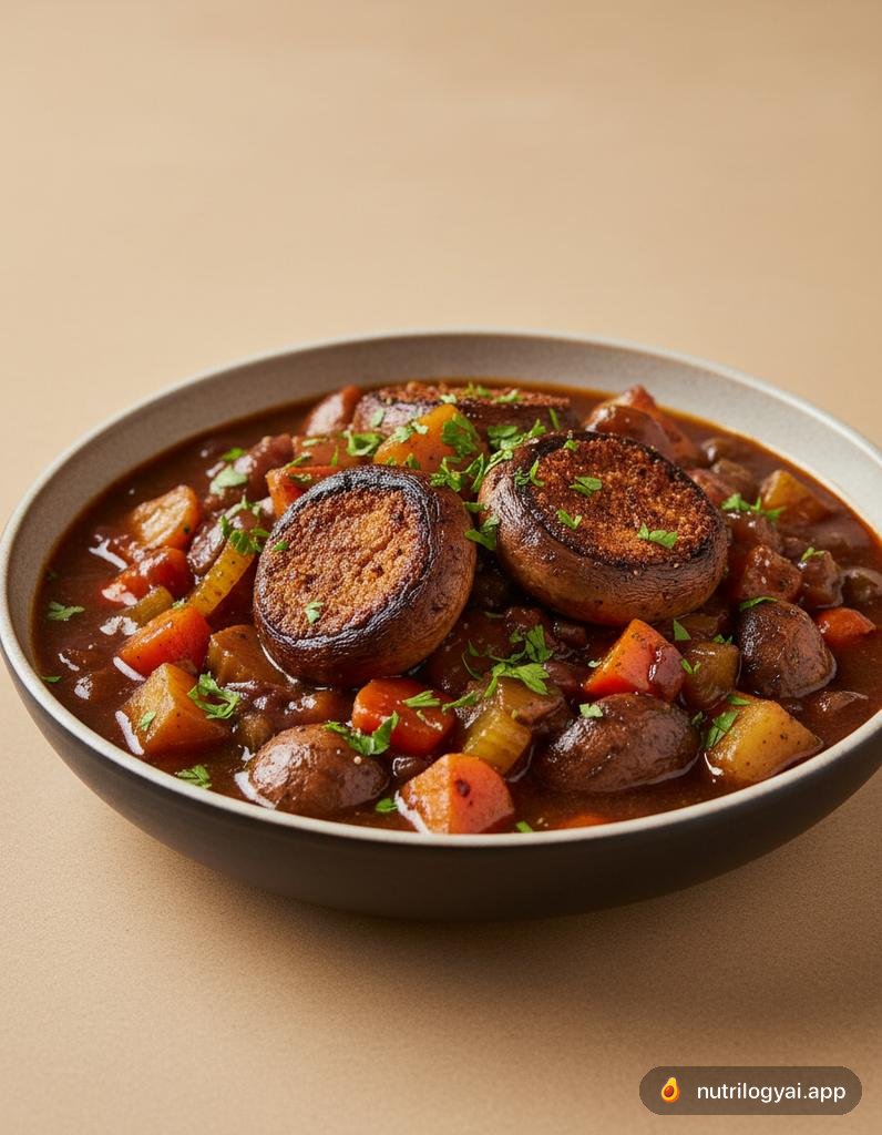 Mushroom Bourguignon