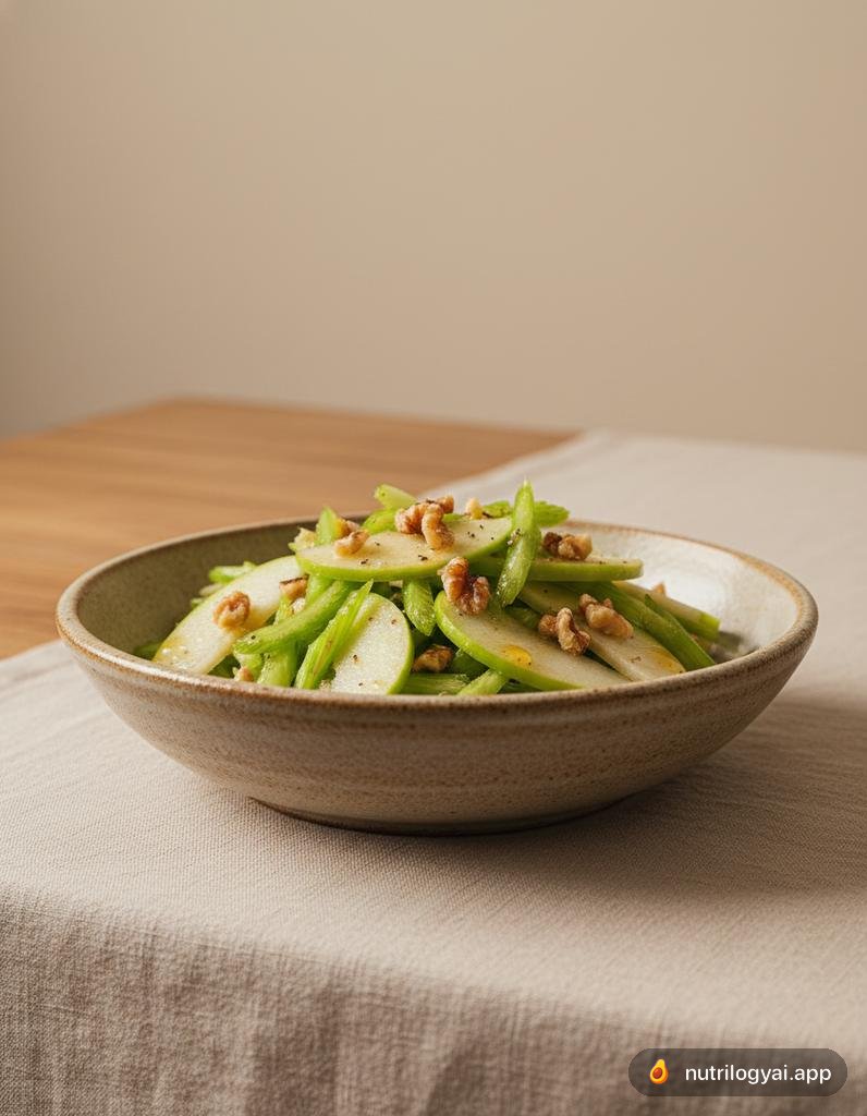 Celery Salad with Apple and Walnuts