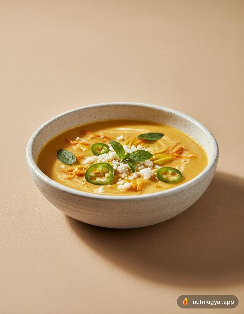 Zuppa di fiori di zucca