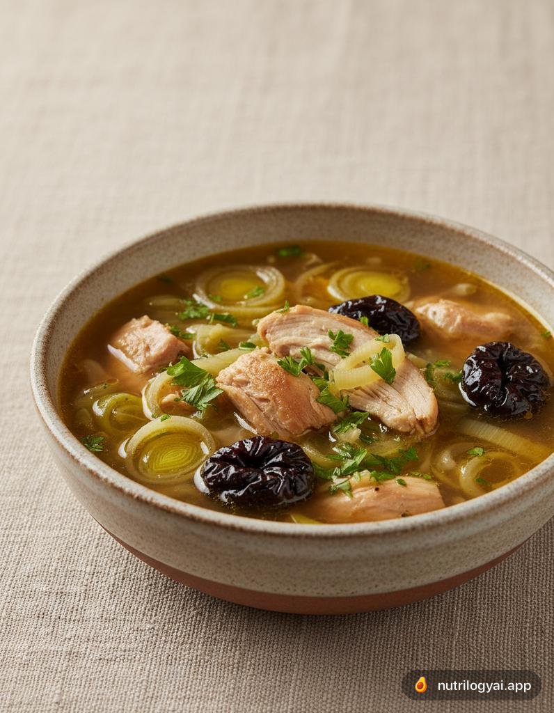 Cock-a-Leekie Suppe