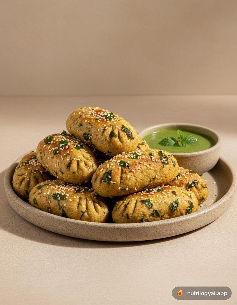 Muthia (Steamed Fenugreek Dumplings)