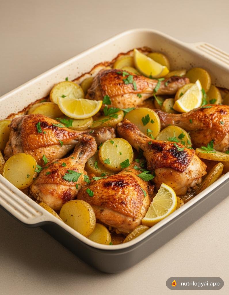 Siniyet Batata (Palästinensisches Hähnchen-Kartoffel-Gratin)