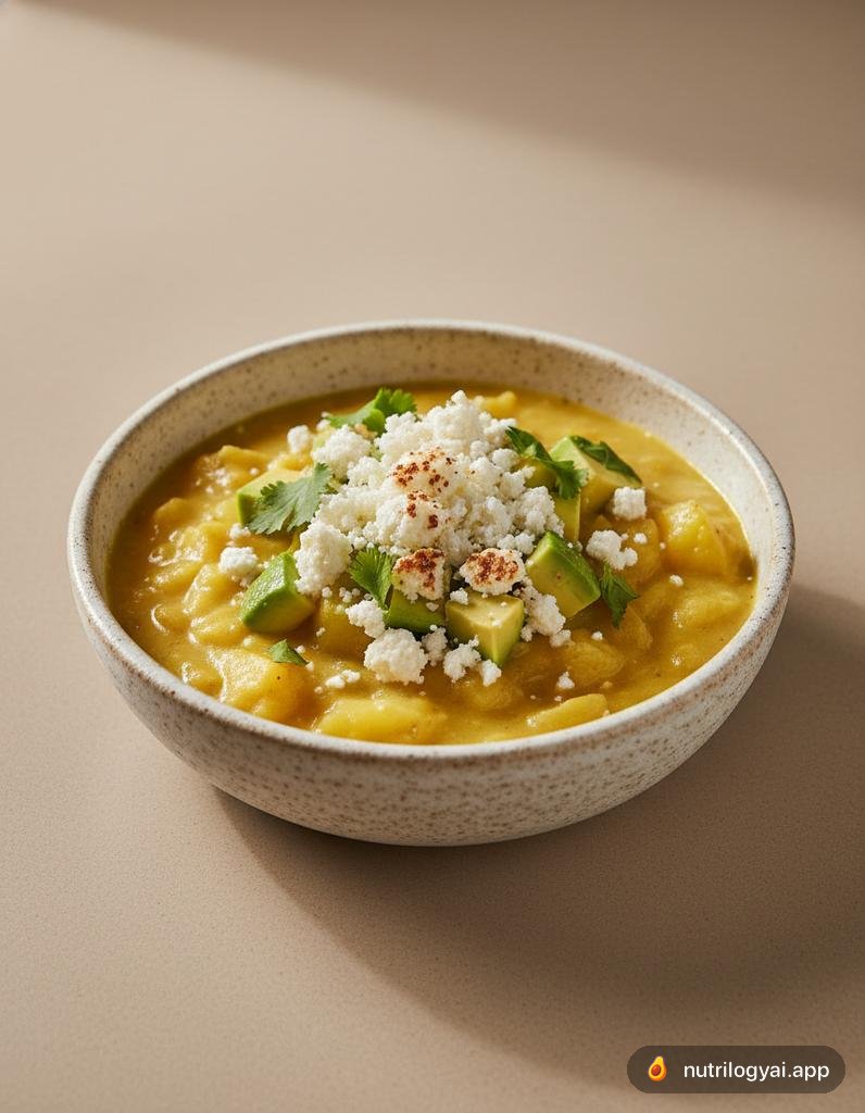 Locro de Papa (Ecuadorianische Kartoffel-Käse-Suppe)