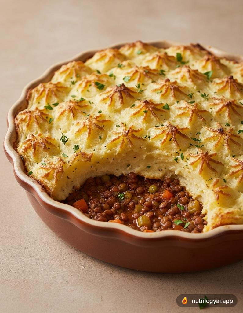 Hachis Parmentier aux lentilles