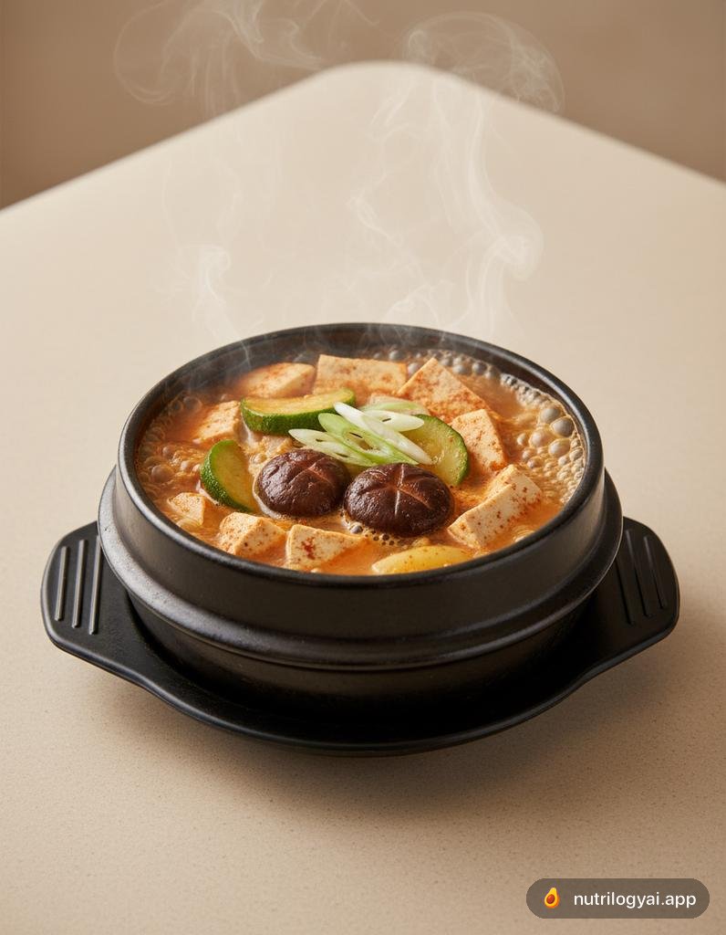 Vegetarisches Doenjang Jjigae