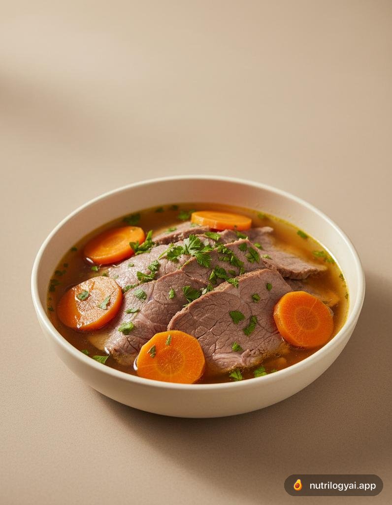 炖牛肉和胡萝卜