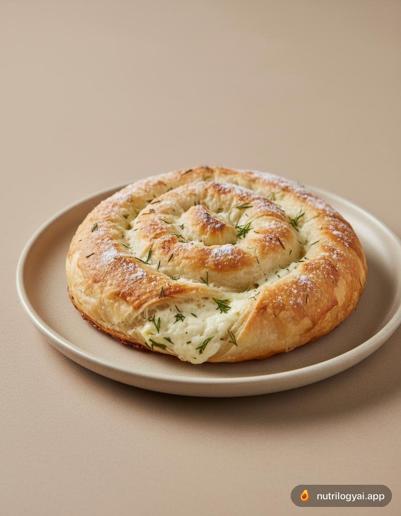 Placinta with Cheese and Dill