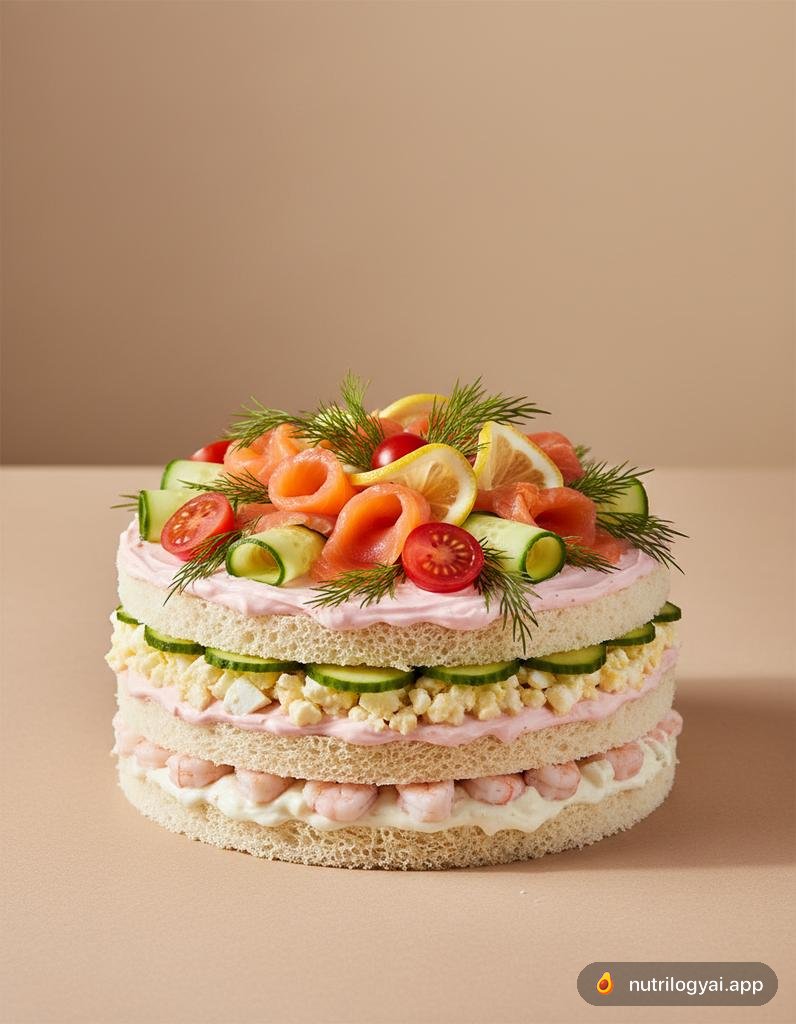 Smörgåstårta (Swedish Sandwich Cake)