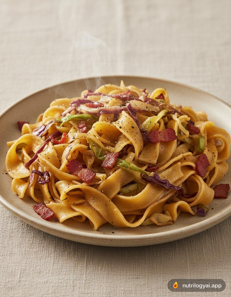 Haluski (Cabbage and Noodles with Bacon)