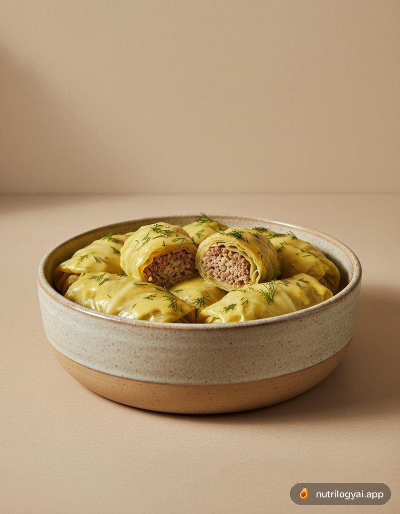 Lahanodolmades (Griechische Krautwickel mit Avgolemono)