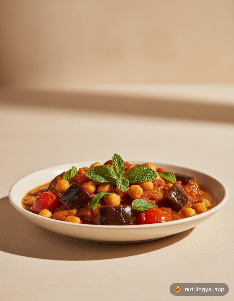 Maghmour (Lebanese Eggplant & Chickpea Stew)