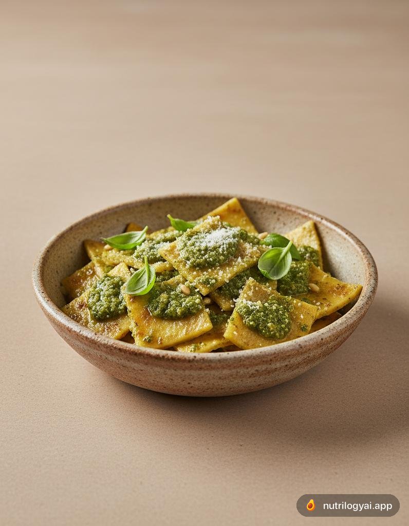 Testaroli with Pesto