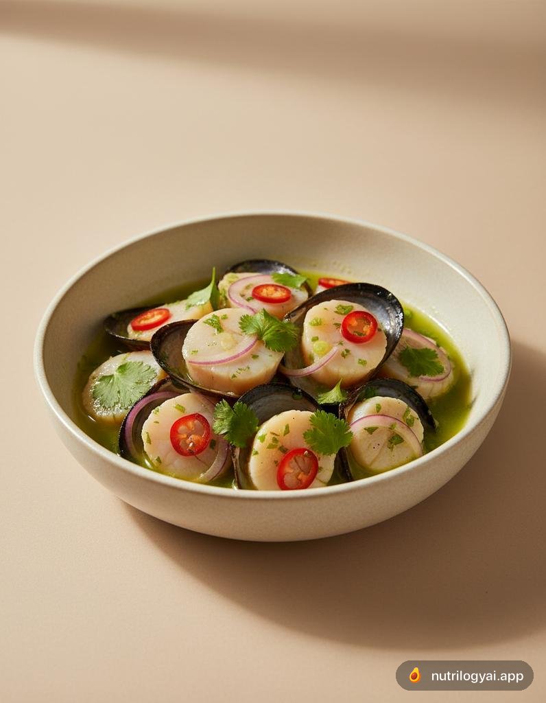 Schwarzes Muschel-Ceviche