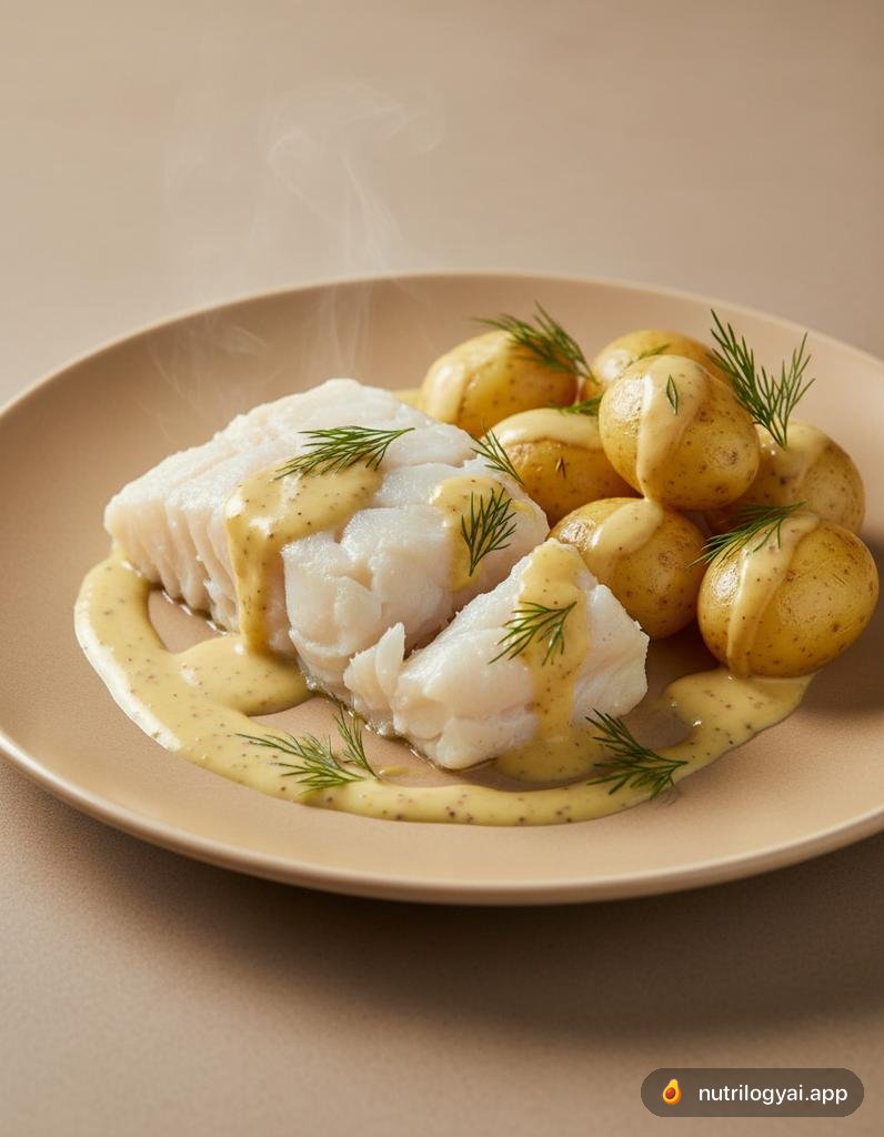 Gekochter Kabeljau (Kogt Torsk)