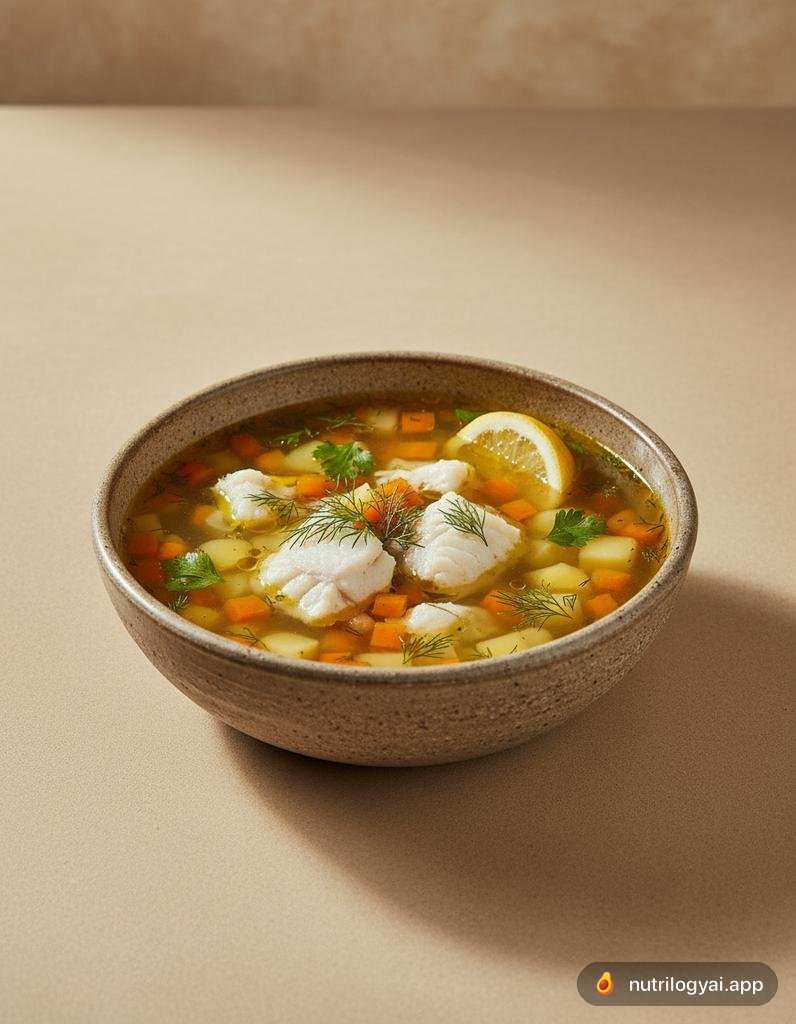 Psarosoupa (Griechische Fischsuppe)