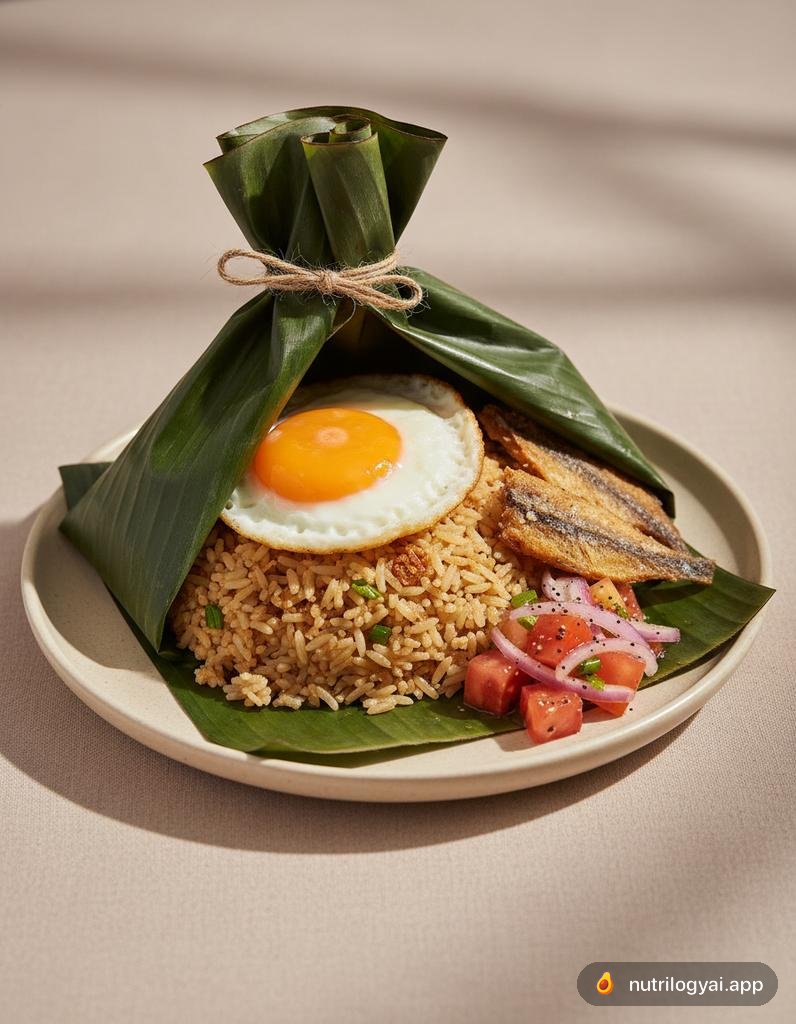 Binalot (Philippinisches Gericht im Bananenblatt)