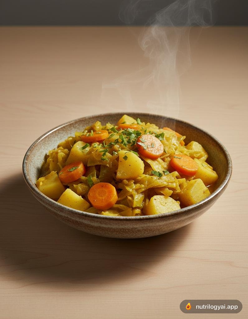 Atakilt Wat (Äthiopischer Kohl-Kartoffel-Eintopf)