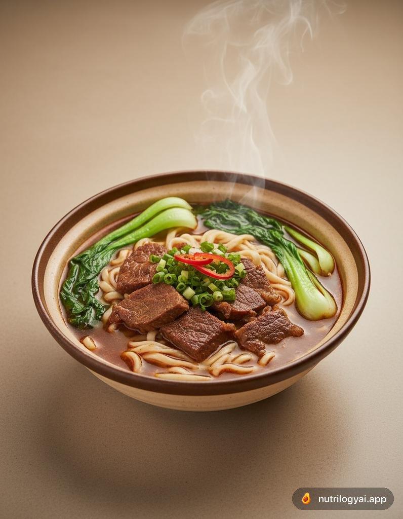 Taiwanische Rindfleischnudelsuppe