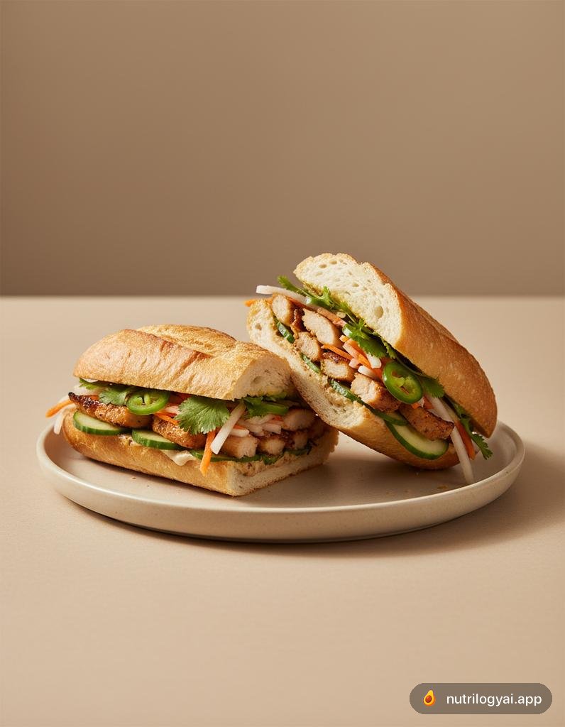 Banh Mi mit Zitronengras-Hähnchen